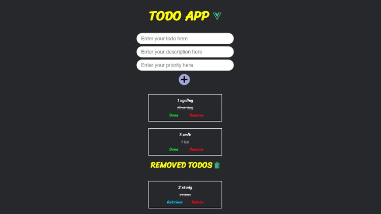 A Todo App Built In Vue Js Using LocalStorage