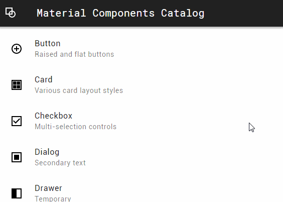 Material web components for Vue.js