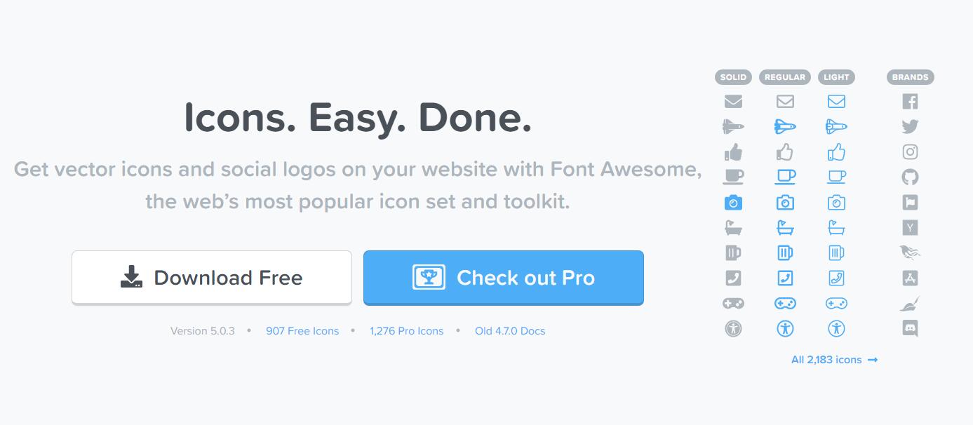 Font Awesome 5 Vue component