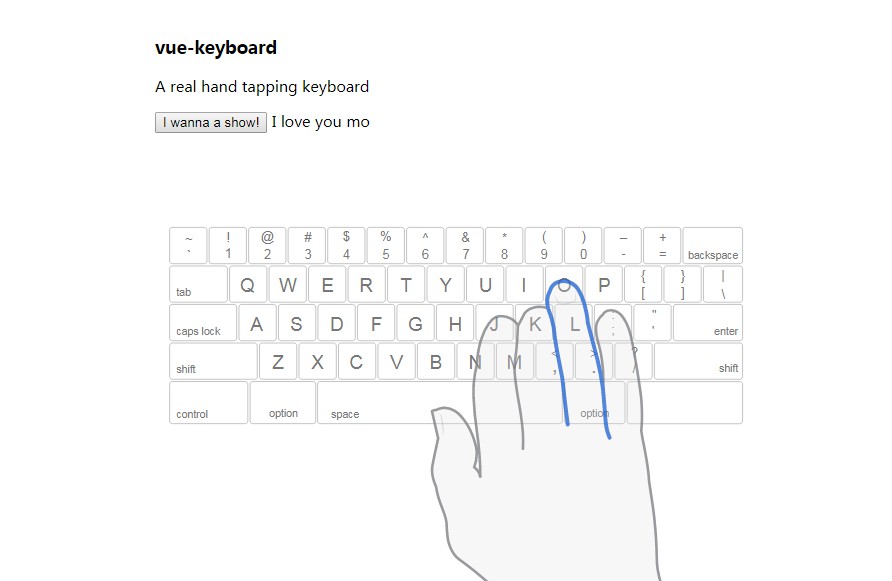 Keyboard - Vue.js Examples