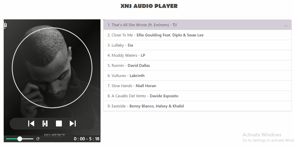 xns-audio-player