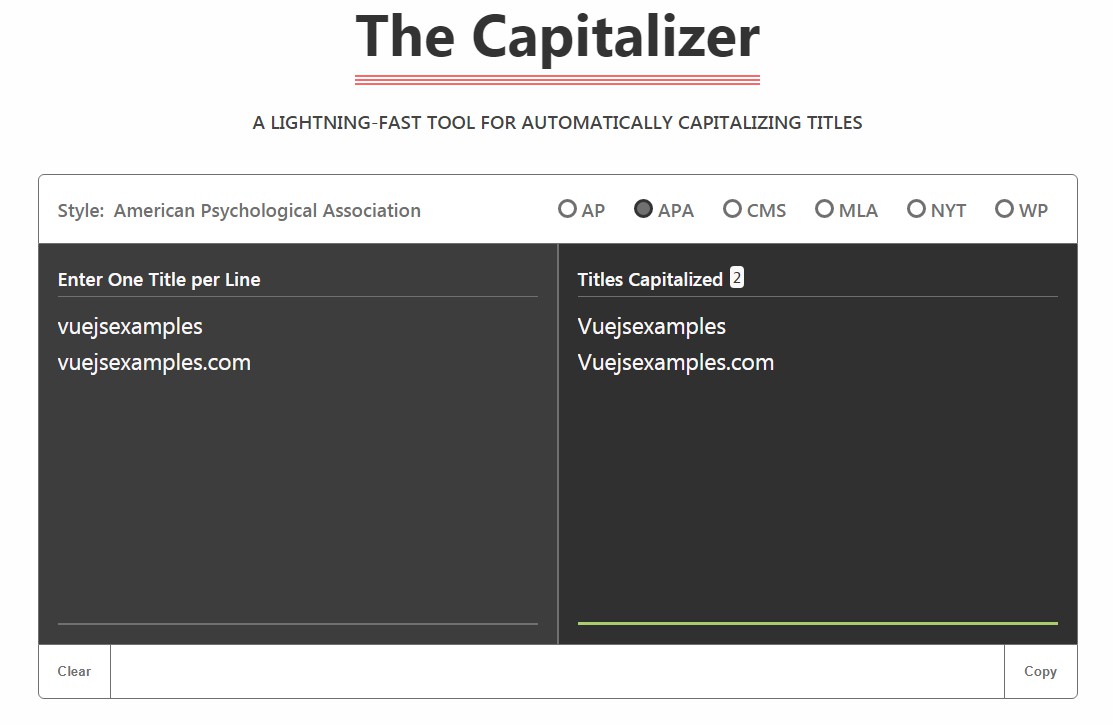 capitalization tool