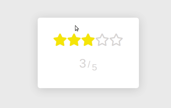 A simple star rating component for vue.