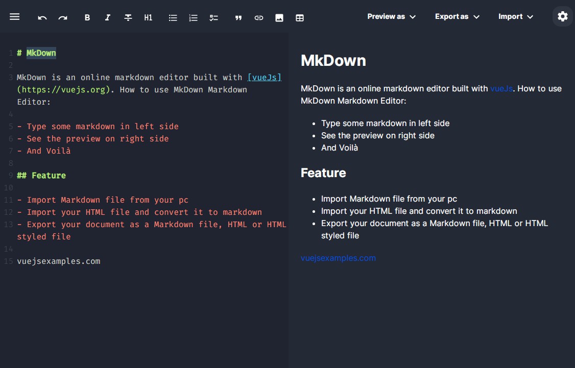 markdown vs rich text