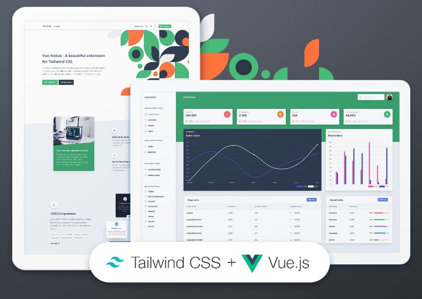 A Beautiful UI Kit And Admin For Tailwind CSS And VueJS