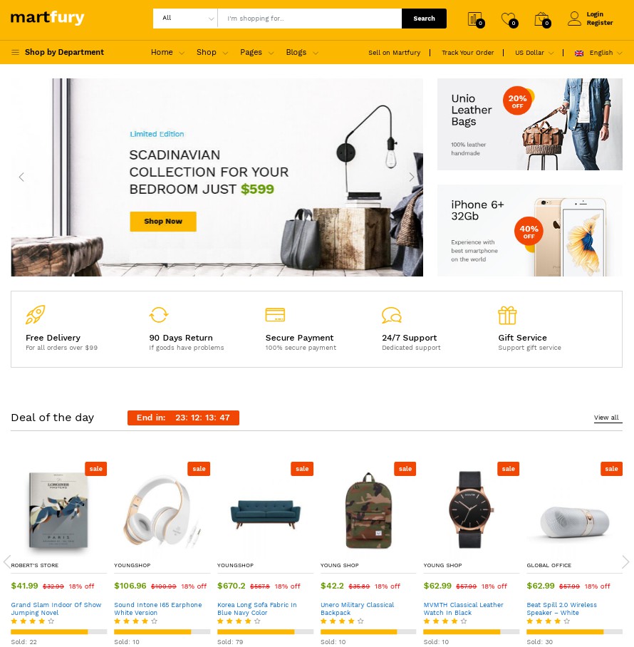 5 Best eCommerce Templates for Vue