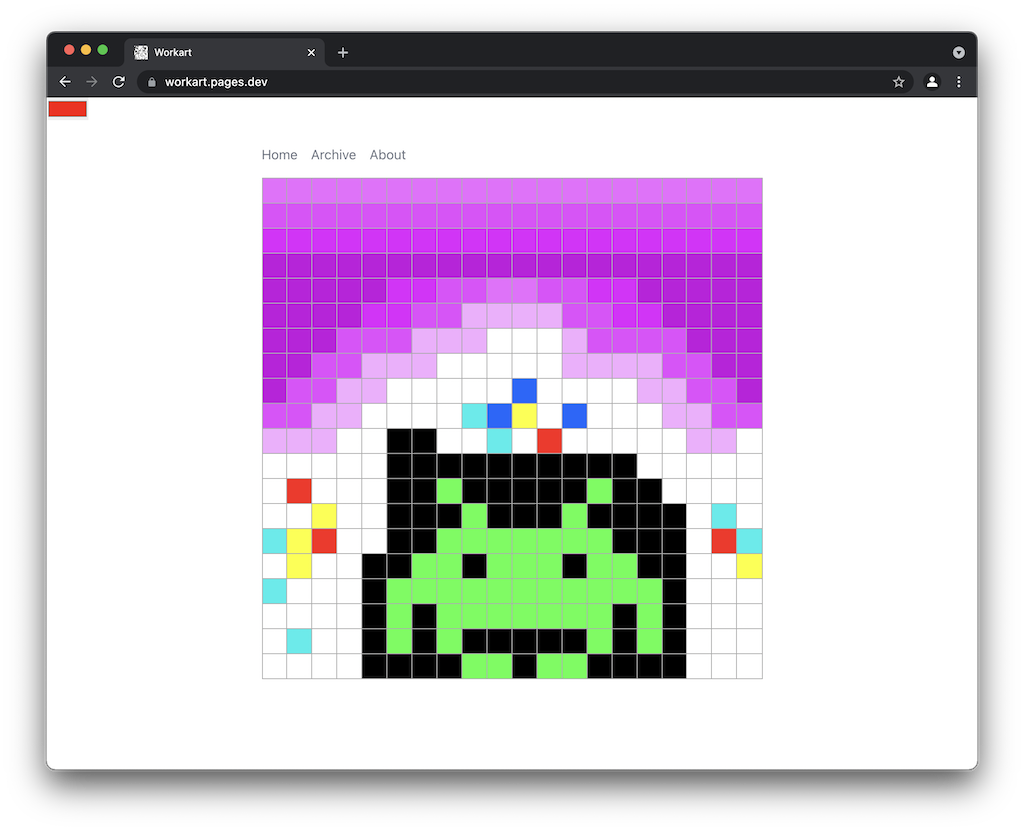 A collaborative pixel art web tool for creating new art every day using vue