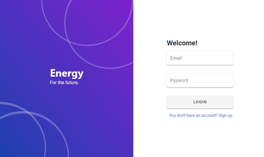 A Vuejs project where user can create new factroies and enter their energy usage