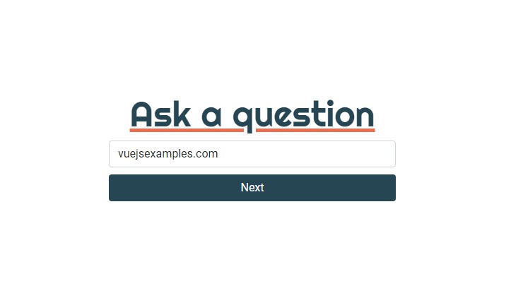 Question App Built With Vue.js