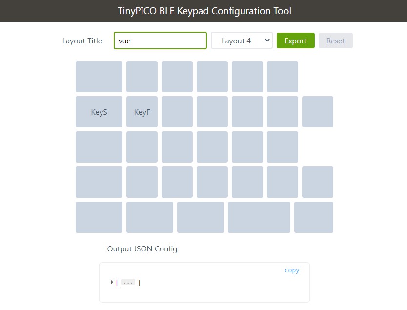 Web key configuration tool for TinyPICO BLE Macro Pad