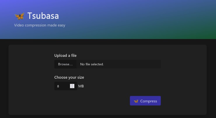 Tsubasa - A fast video compression service that runs locally on your device