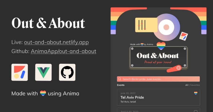 Open-sourcing Anima's pride events calendar app using Vue