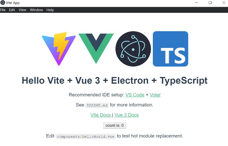 Vite+Vue3+Electron+Typescript template