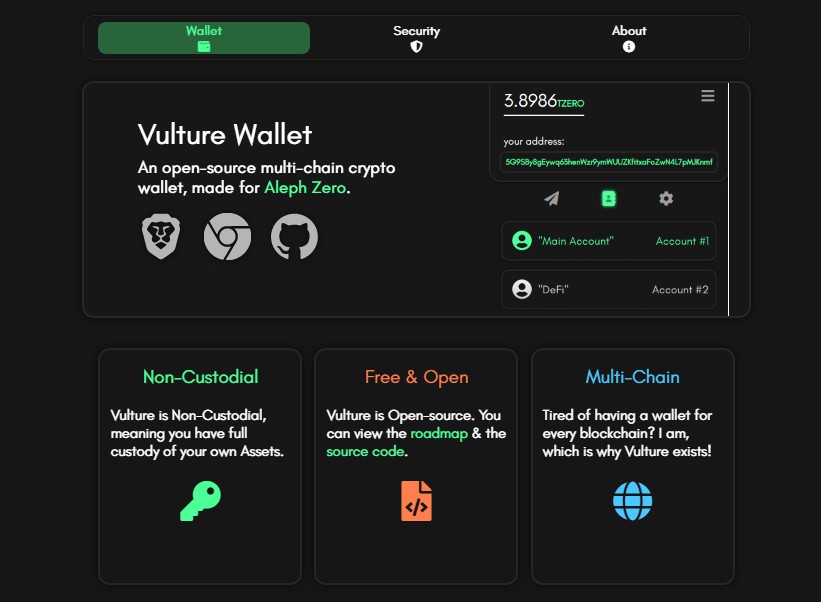 A sleek Open-Source, Non-Custodial, and Multi-Chain Crypto/Web3 wallet