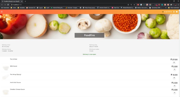 Static Generated Progressive food delivery web app using NuxtJS + Firebase