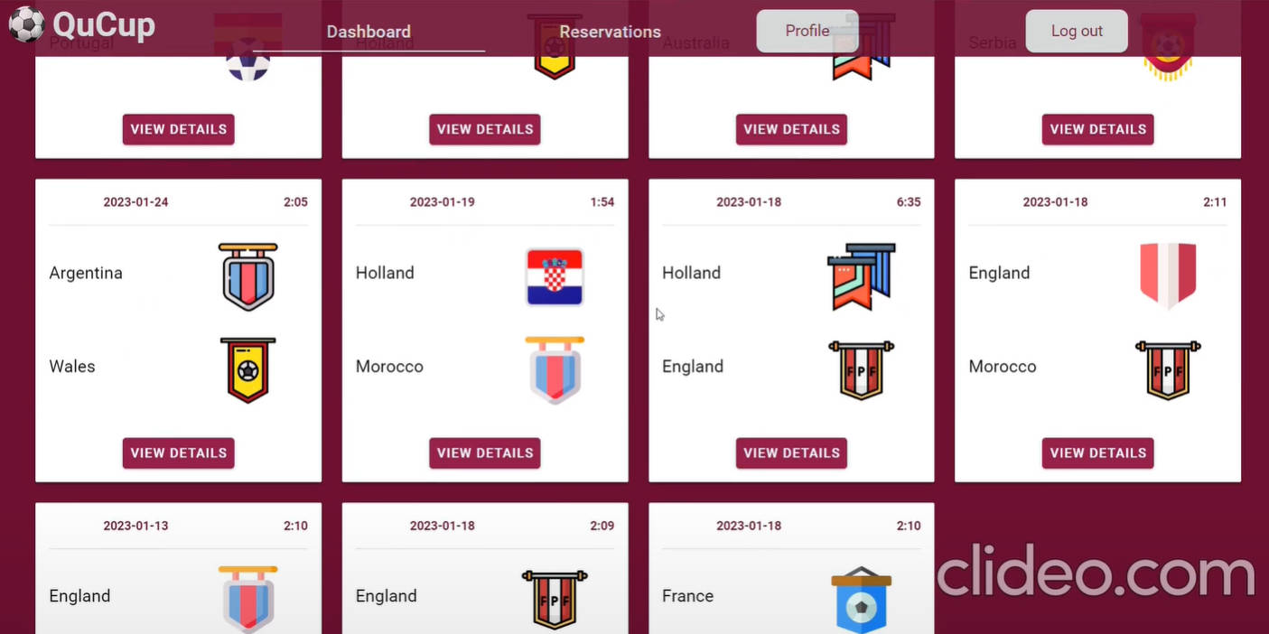 FIFA World Cup Qatar 2022 Match Reservation System