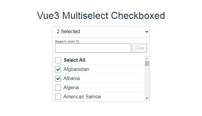 vue-multiselect vue 3 example