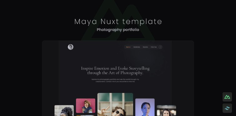 A Personal Photography Portfolio Template Built With Nuxt Js And Tailwind Css