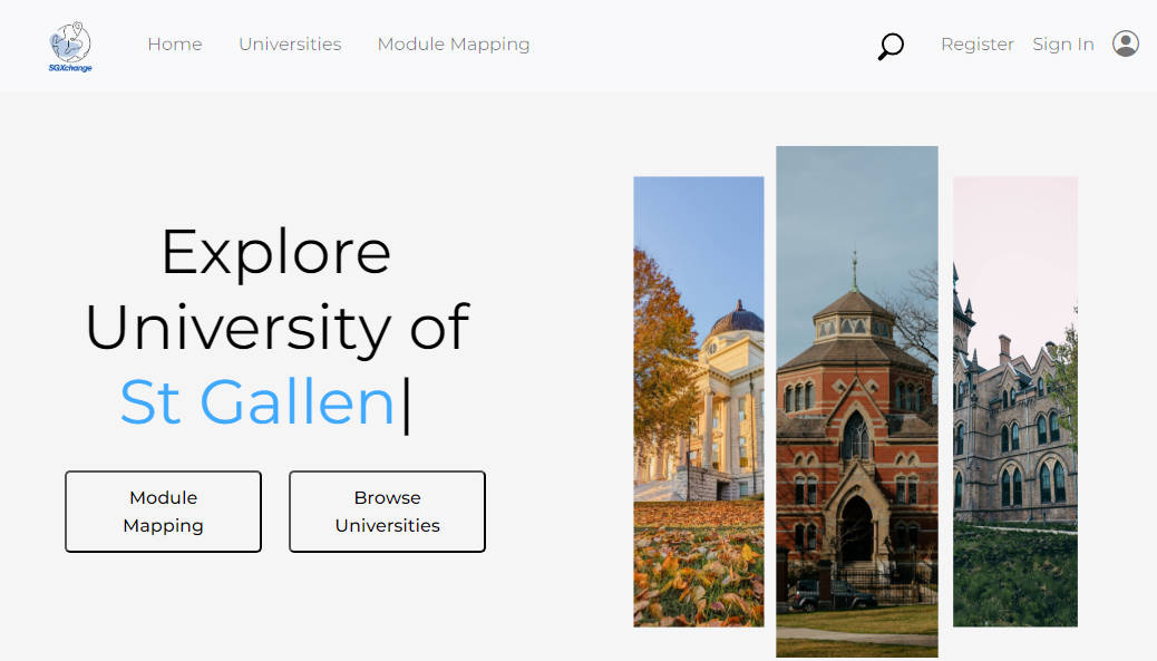 A website built to help students with the overseas exchange application