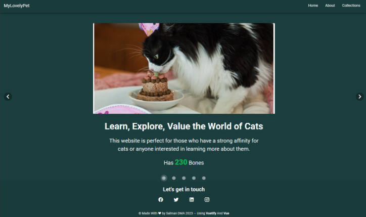A website dedicated to cat lovers and everyone interested in cats